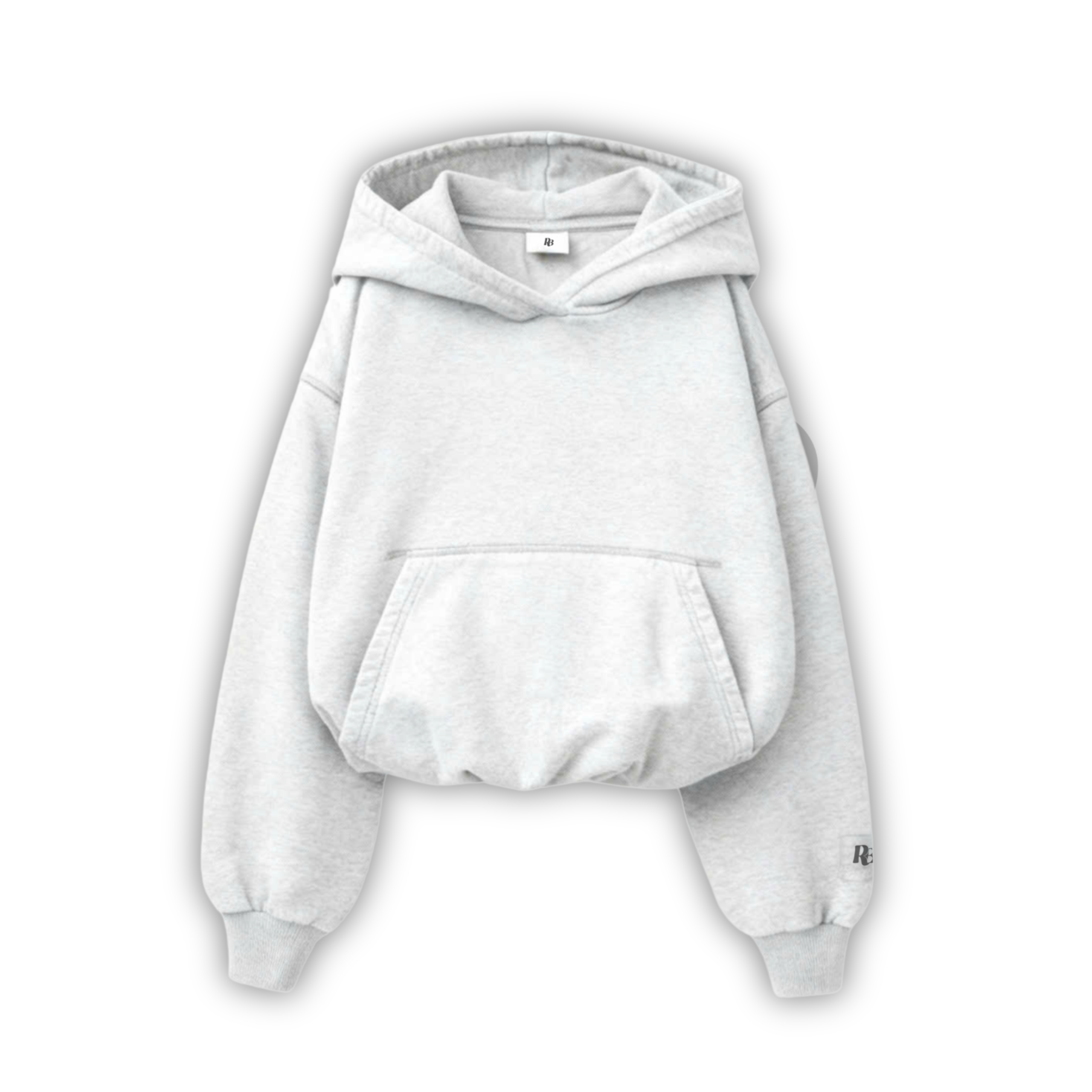 therebels áo hoodie Jean trắng